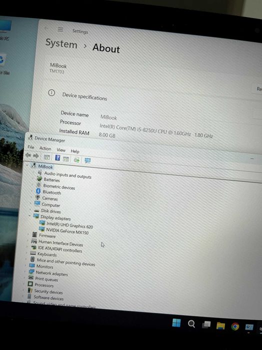 Xiaomi Mi Notebook Air 13.3 - i5-8250U / 8GB / 256GB SSD / MX150