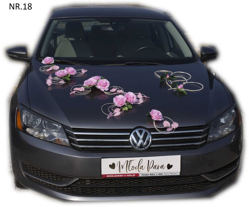 Dekoracje ślubne na samochód