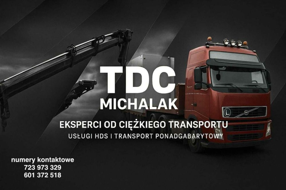 Usługi Hds /Transport+zaladunek/ Ponadgabaryt