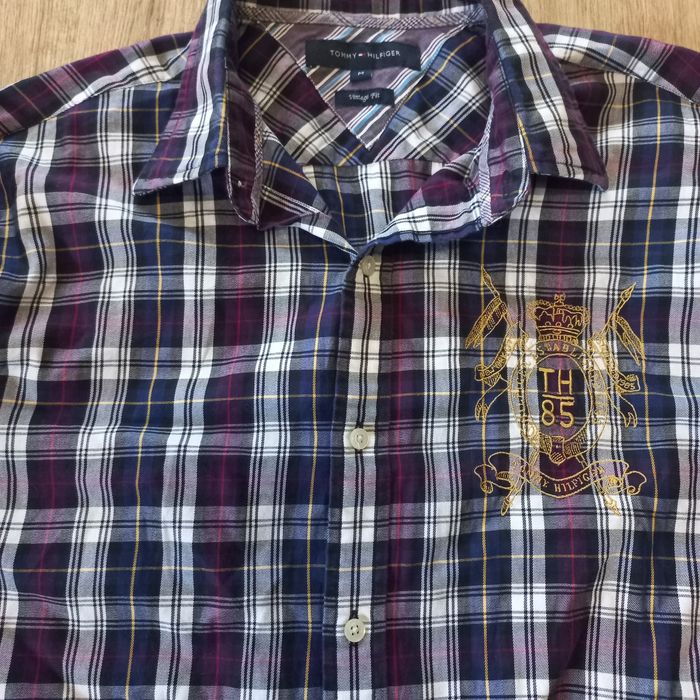 Tommy  Hilfiger- męska koszula  w kratkę-M