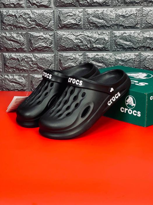 Мужские Крокс черные / Crocs чоловічі чорні / крокси мужские удобные
