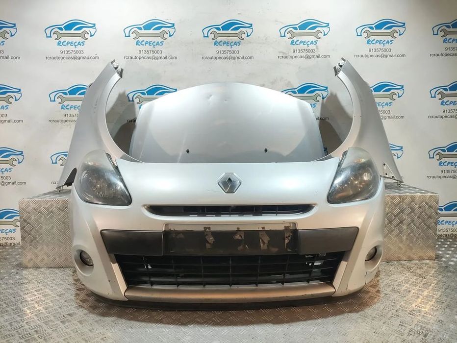 Frente Completa Renault Clio 3 Cinza - Mk3 Fase 2 - Parachoques |