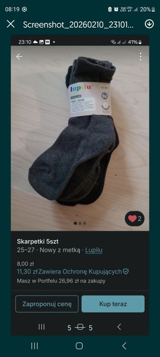 Skarpetki dziecięce rezerwacja