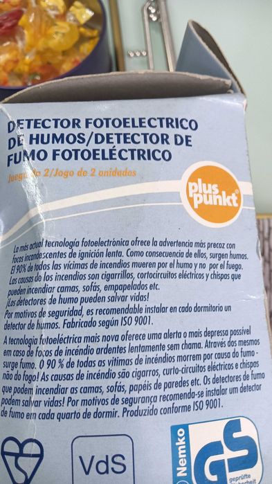 Alarme aviso de fumo