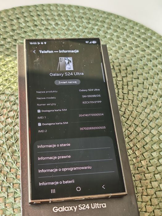 Samsung Galaxy S24 Ultra 256gb czarny