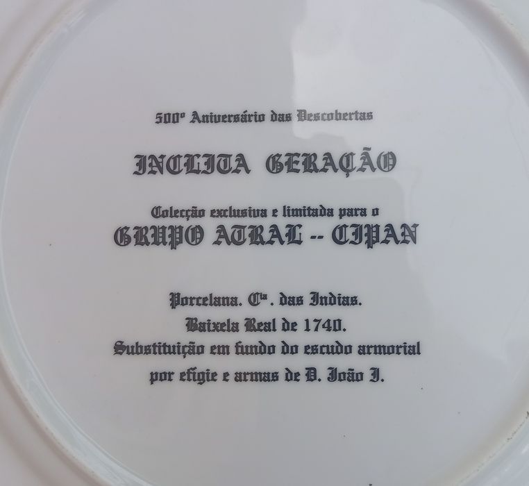 Conjunto de pratos da companhia das índias