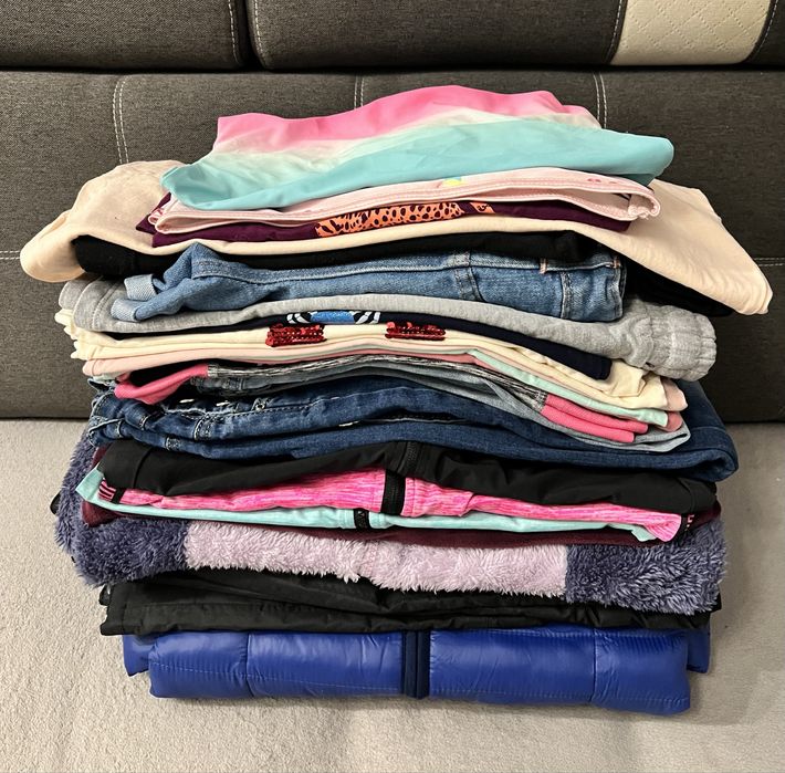 Ubrania dziewczęce r. 146, kurtka, spodnie narciarskie, kombinezon