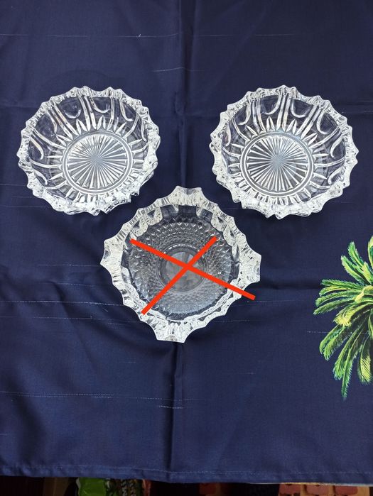 Пепельницы хрустальные,новые.СССР.