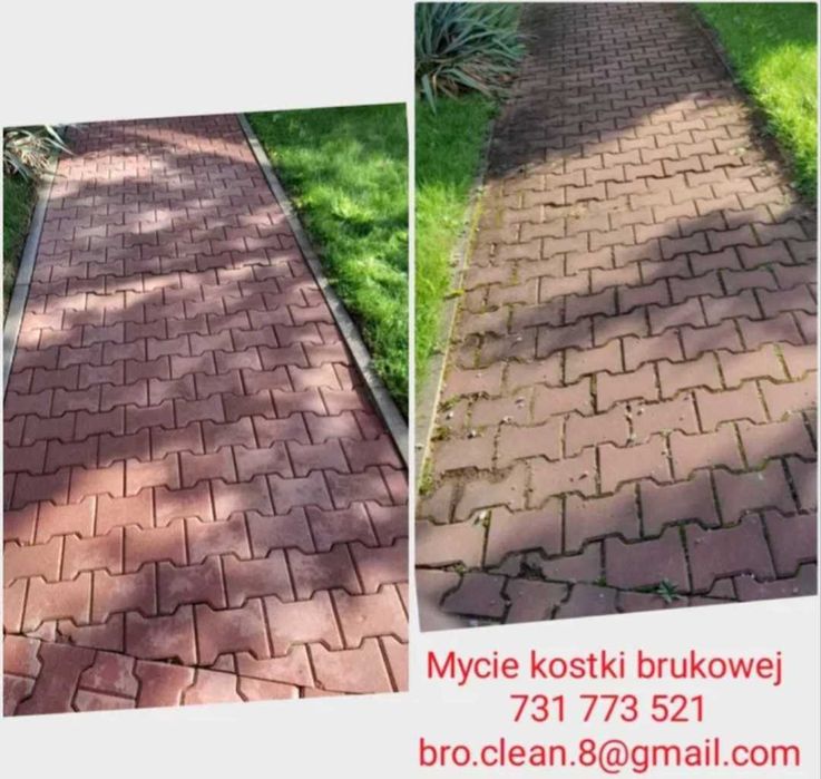 Mycie kostki brukowej