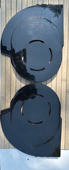 Pokrywy (2 szt.) do Severin KA 9315 - komplet, czarne