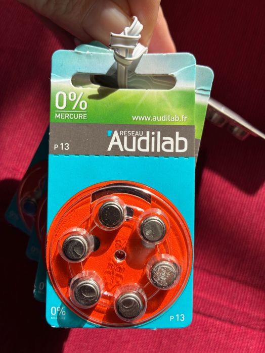 Lote pilhas aparelho auditivo P13 PR48