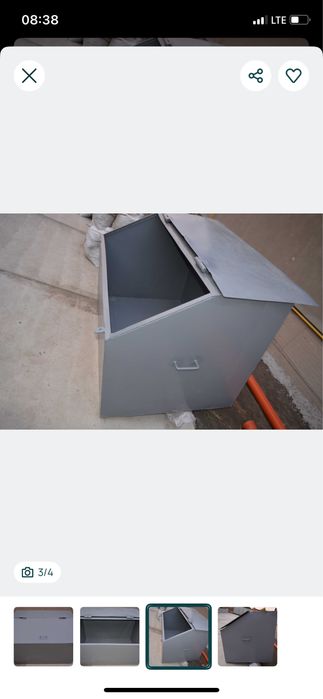 Металевий ящик  з кришкою. 1.5    м3