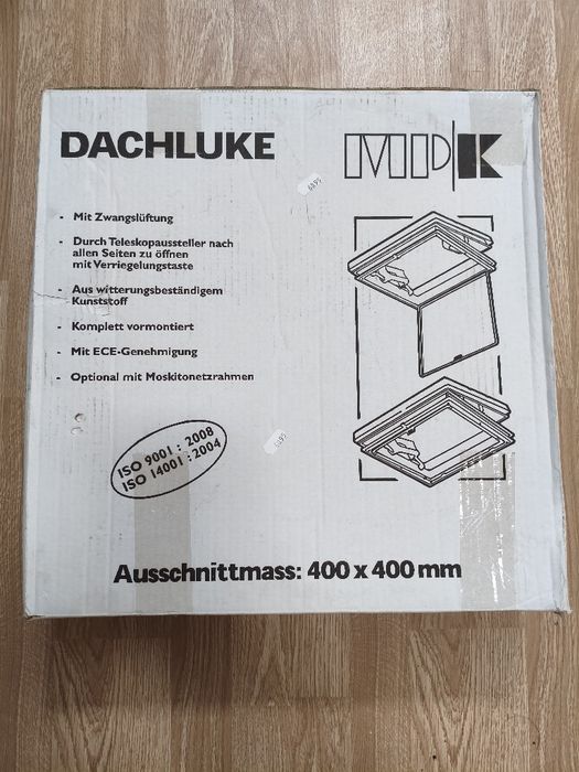 Dachluke MPK e Dometic Clarabóia + rede mosquiteira/blackout Autocara