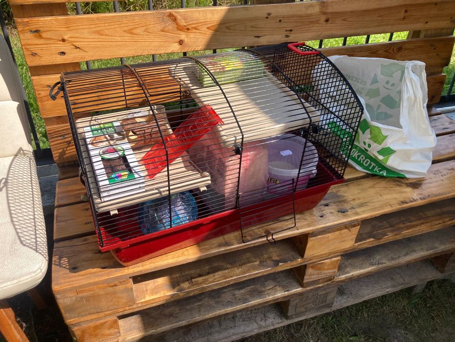 Klatka dla gryzoni z akcesoriami