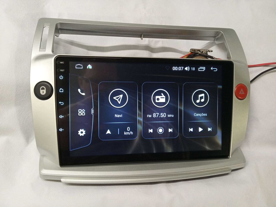 Rádio Citroen C4  - Android 13 – 2 DIN GPS WIFI - Novo Garantia