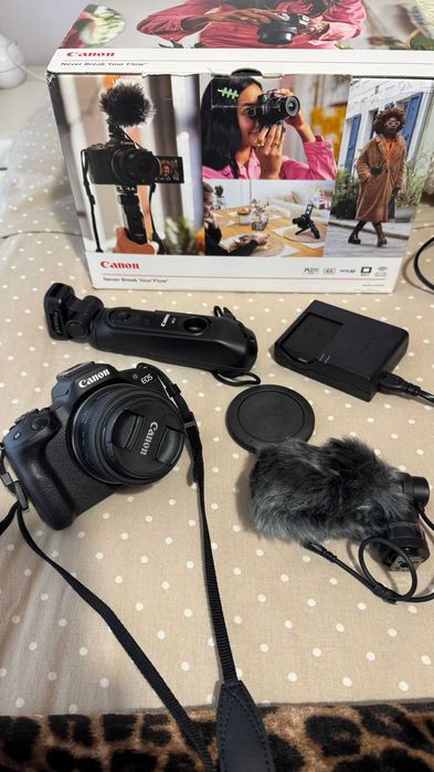Canon EOS R50, Preto – Kit criadores de conteúdo
