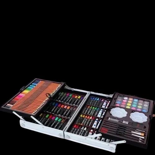 Набір для малювання в алюмінієвому чемодані Єдиноріг 145 предметів