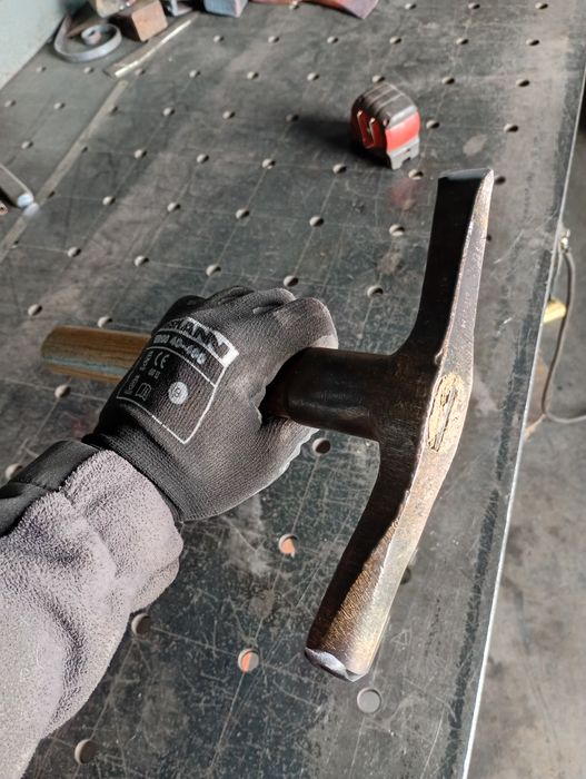 Stary niemiecki młotek geologiczny kamieniarski  DRGM