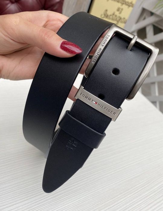 Ремень пояс мужской кожаный кожа черный (th199)/ ремінь чоловічий шкіряний шкіра чорний - рлздріб, гурт, опт