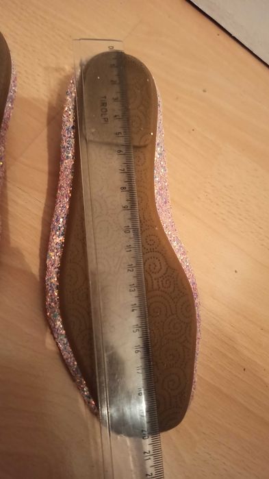 Buty z brokatem baleriny dla dziewczynki rozmiar 32