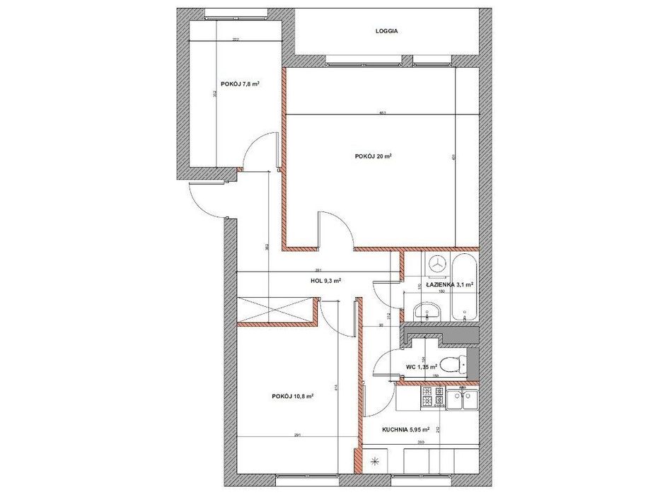 3 Pokojowe Z Balkonem NA Parterze