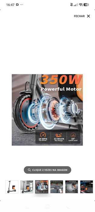 Vendo Trotinete Elétrica Ladped totalmente NOVA