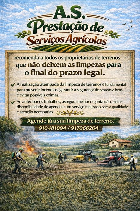 Limpeza de terrenos Serviços Agrícolas