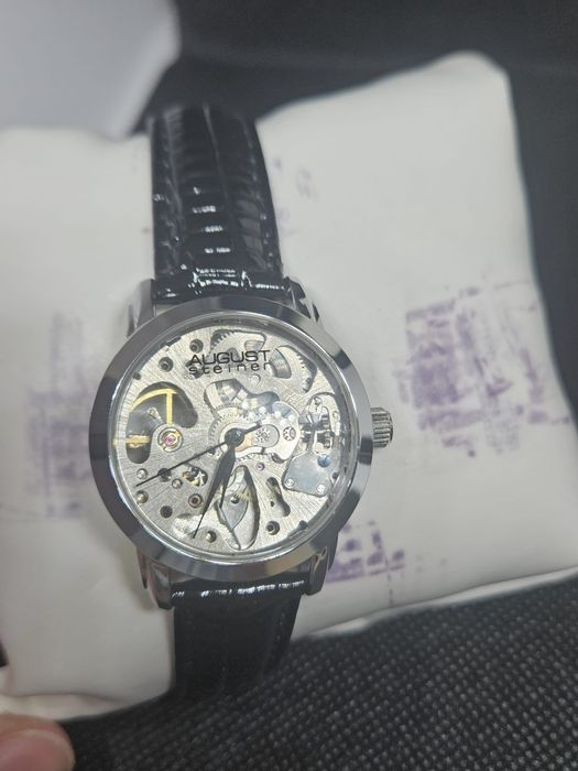 Nowy automatyczny zegarek August Steiner Skeleton AS8033 + pudełko