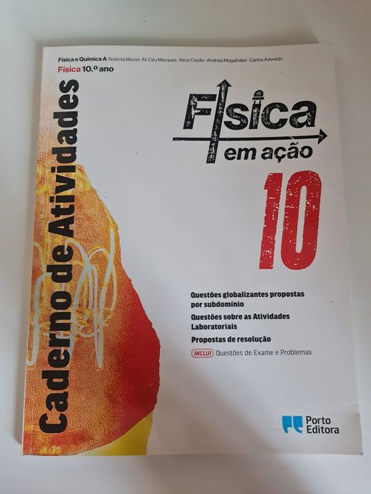 Caderno de Atividades/Questões de Exame e Problemas física 10° ano Física em Ação 10