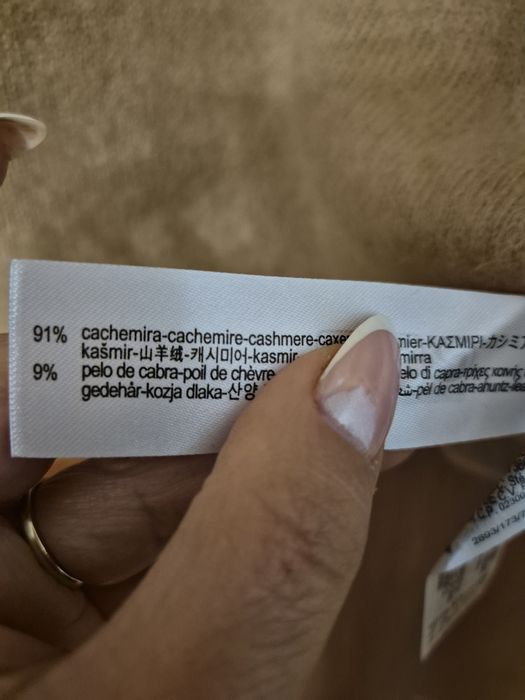 Zara kaszmirowy sweter