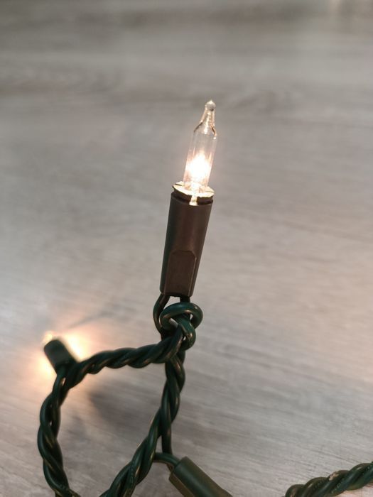 Lampki choinkowe 100 szt białe ciepłe