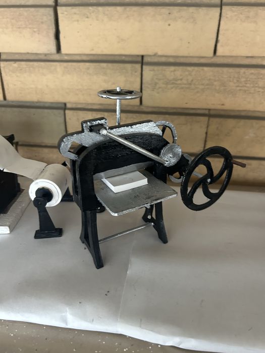 Maquete de maquinas de impressao