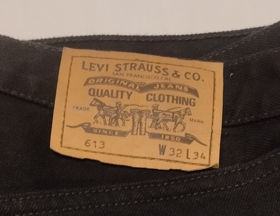 Вінтажні чоловічі джинси Levi's 613 Orange Tab ( 1994, Made in Belgium)W32L34