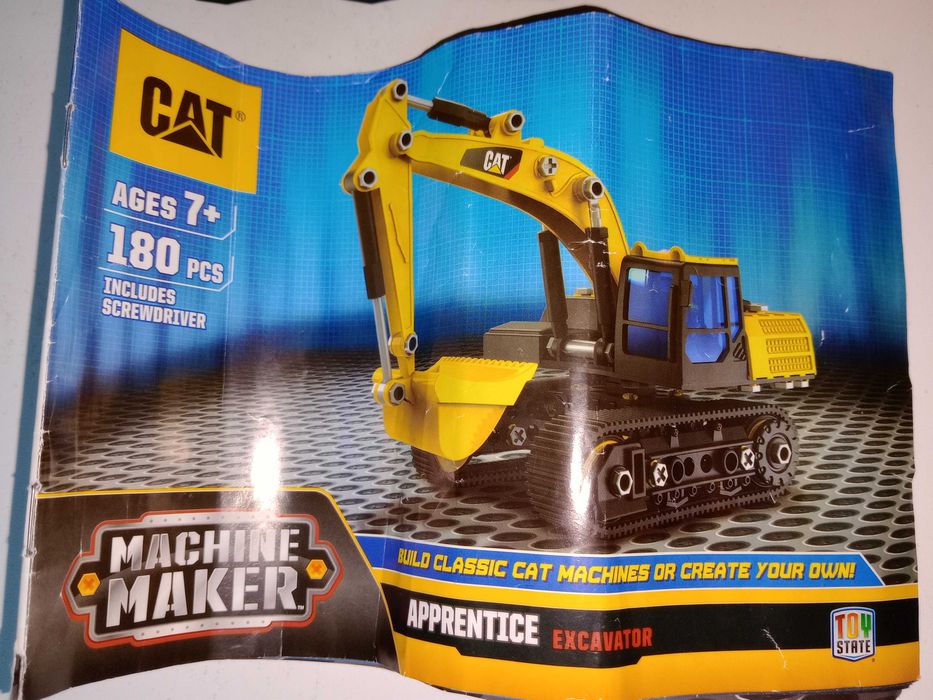 Конструктор экскаватор брендовый CAT на болтах Toy State для мальчиков