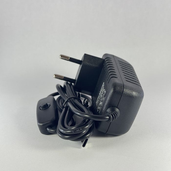 Блок живлення 5V 3A USB-C для Raspberry Pi 4 (з вимикачем)