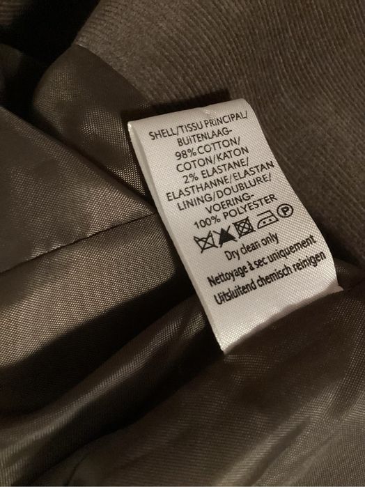 Żakiet sztrusowy bawełniany brązowy