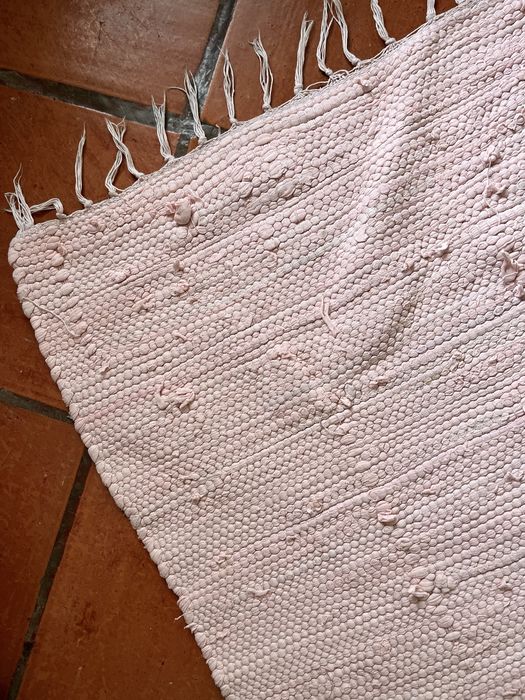 Tapete de corredor/cozinha rosa 230cm x 70cm