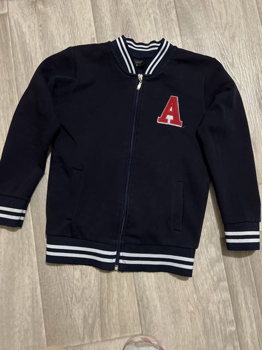 Тепла кофта зіпка синя для хлопця