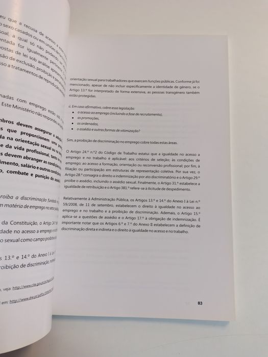Relatório sobre a implementação... da orientação sexual ou identidade