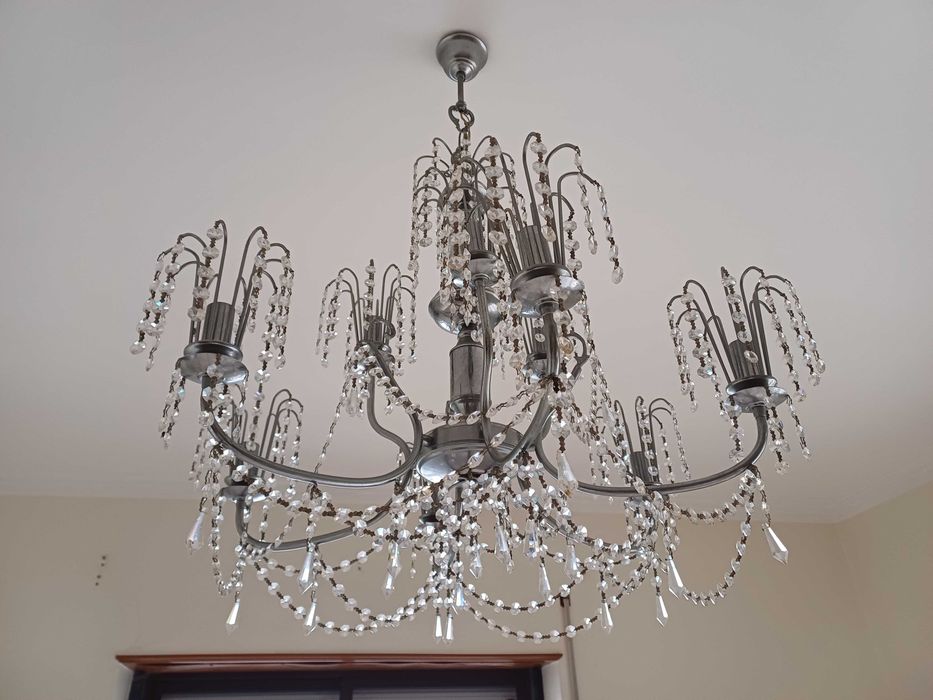 Candeeiro de cristal, de tecto