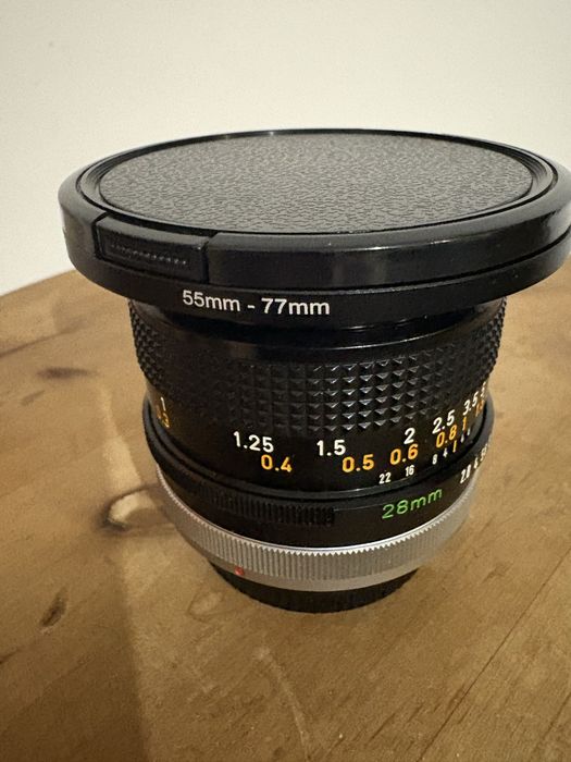 обʼєктив canon FD. 28мм, f2.8
