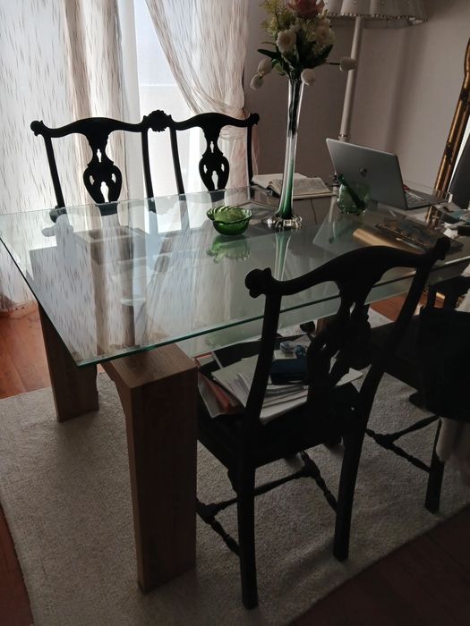 Mesa jantar e mesa de centro sala
