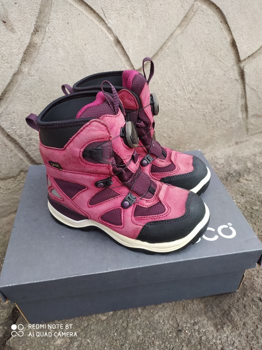 Ecco BOA 31 38 сапоги на дівчинку зимові чоботи черевики ботинки ессо