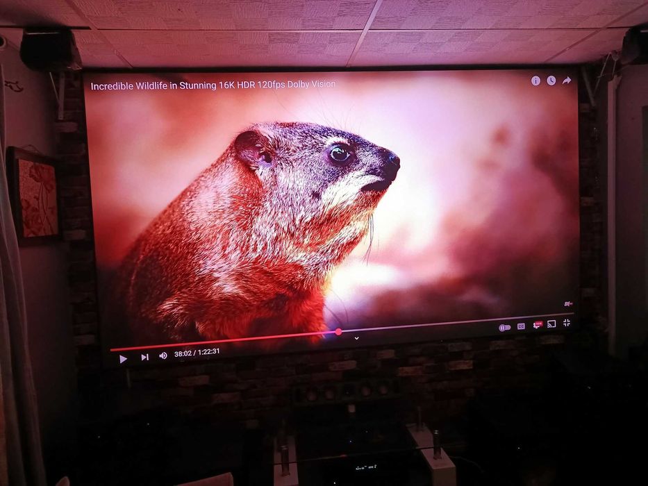 Ekran projekcyjny ramowy alr 120 cali wysokontrastowy black diamond