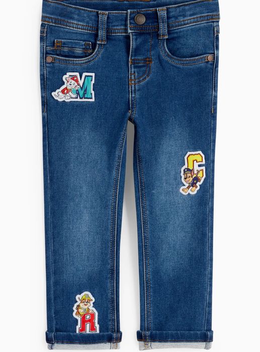 Джинси з мультяшними нашивками Патруль 98 см