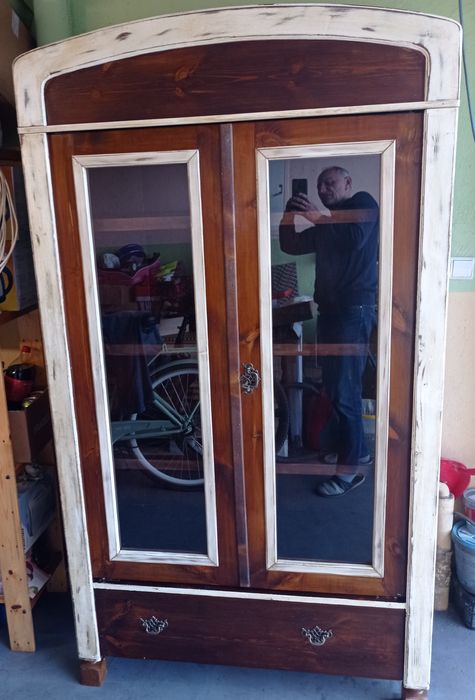 Stara witryna, biblioteczka, regał na książki,szafa