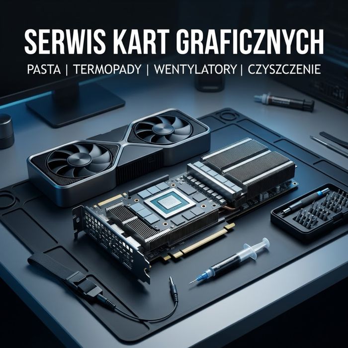Serwis kart graficznych – pasta, termopady, czyszczenie, wentylatory