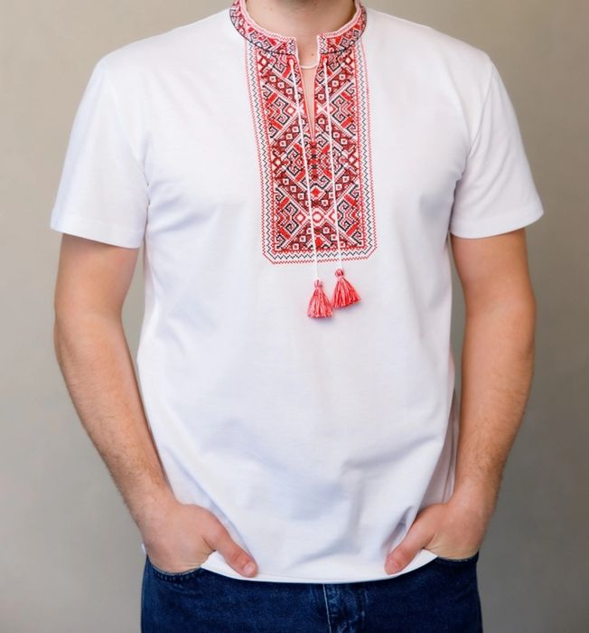 Мужская вышиванка футболка Galychanka. Размер M. Хлопок.