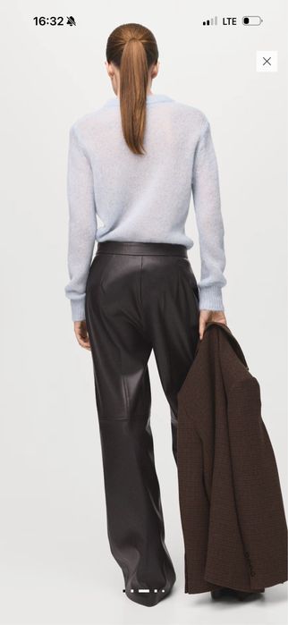 Штани шкіряні Mango S нові