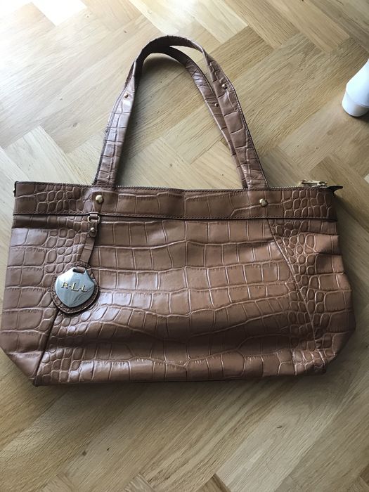 Skórzana torba ralph lauren